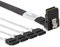 6G Internal Mini SAS 36pin SFF-8087 Male to 4X SATA 7pin Female Fan-Out Cable, Right Angle to Straight,0.5-m (1.6ft)