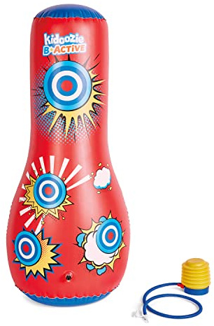 Kidoozie | Bounce Back Punching Bag | Kids Active Play Boxing Toy with Adjustable Stand & Impact Ball, Gross Motor Skill Activity for Children Ages 3+