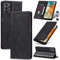 Jasonyu Coque pour Samsung Galaxy A23, Housse Etui en Cuir PU Portefeuille [Antichoc] [Magnétique] [Porte Cartes] [Stand Fonction] Flip Coque (Noir)