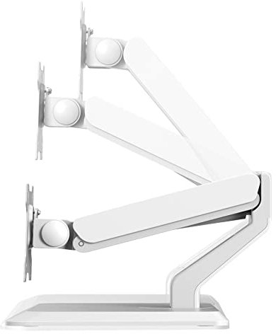 TV Monitor I - Soporte de mesa con sistema de presión de gas, 17-32 pulgadas, color blanco