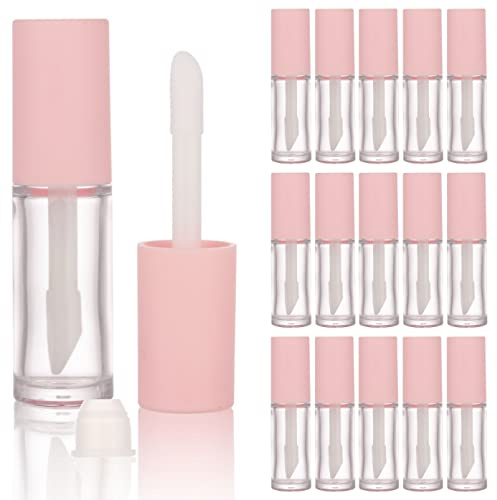 COSIDEA Leere PETG-Lipgloss-Röhrchen mit dickem Pinsel-Applikator für Rizinusöltönung, DIY, Concealer, 10 ml, 15 Stück