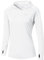WILLIT Damen Laufshirt UPF 50+ Sonnenschutz Hoodie Sportshirt UV Shirt Langarm Wandern Angeln Outdoor Shirt Schnelltrocknend Leichter Hoodie Weiß L