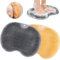 Fußbürste Dusche Fußmassagegerät, Fußwäscher Bath Massage Pad mit Rutschfesten Saugnäpfen, Silikon Matte Badematte für Pediküre, Fußpflege Entspannung