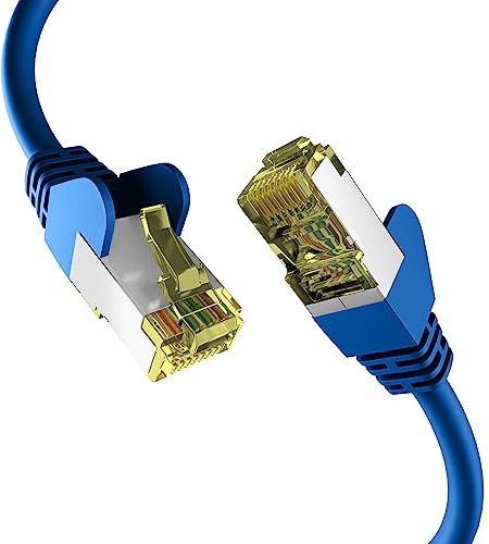 EFB-Elektronik - CAT. 6a Netzwerkkabel bis zu 10 Gbit - 2 m LAN Kabel Ethernet Kabel Patchkabel mit Klinken-/Knickschutz - RJ45 Anschluss, S/FTP PIMF Schirmung - Weiß