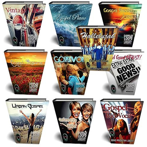 Gospel Mega Bundle – 10 große Essentials WAVE/Kontakt Samples/Loop Studio Libraries