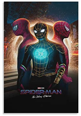 Spider Man No Way Home Tapete, modisches Poster, dekoratives Gemälde, Leinwand, Wandkunst, Wohnzimmer, Poster, Schlafzimmer, Gemälde, 60 x 90 cm