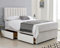ComfoRest - Luxurious 5FT King Size Divan with Mattress Included | Elegant Set featuring 2 Spacious Drawers | Comfortable Solution for Organised and Stylish Bedrooms (White Plush)