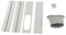 YWBL-WH Kit de Ventana de Aire Acondicionado Portátil, Kit de Ventana de Aire Acondicionado Kit de Ventana de Aire Acondicionado Portátil Universal para Tubo de 150 Mm, Herrajes para