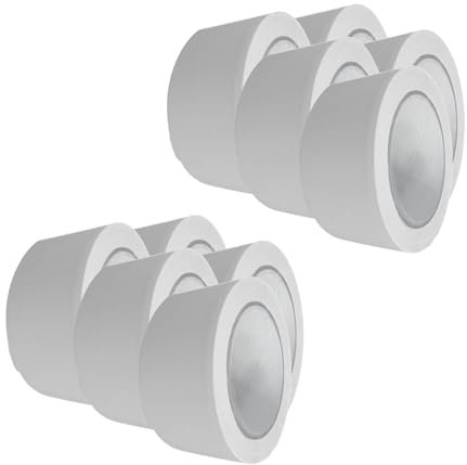 Handelskönig 10 x PVC-Schutzband weiß 50 mm gerillt Klebeband Putzerband Putzband