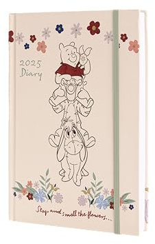 Pyramid – Winnie the Pooh 2025 A5 Diary 14,8x21cm, Kinder- und Jugendkalender, täglicher Organizer für Büro & Schule
