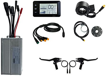 DKSooozs 36V 48V 1000W E-Bike 30A Sinus Wave Brushless Controller mit GD01 Display E-Bike Lichtdisplay