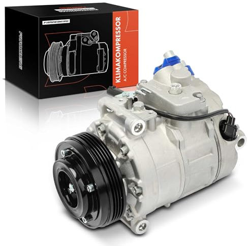 Frankberg Compresor de aire acondicionado con embrague Diesel Compatible con 5 Series E60 520d 5 Series Touring E61 520d 7 Series E65/E66/E67 745d Replace# 64526950152, aceite premezclado