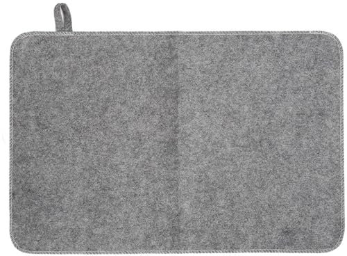 Tapis de coussin de sauna en feutre, tapis d'isolation thermique à absorption d'eau, tapis en feutre respirant avec anneau de suspension pour sauna, bain, maison, salle de douche
