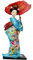 FLCPJGV Japanische Geisha Kimono Puppe, 25 cm, Sammlerfigur, Traditionelle Verzierung, Tischdekoration, Statue für Büro, Schlafzimmer, Schreibtisch, Stil F