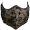 JewelryWe Sport Maske Leder Staubmaske: Punk Camouflage Tarnung Fahrradmaske Motorrad Halbgesichtsmaske für Laufen Radfahren Ventil Radsport Outdoor