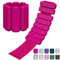 Sportneer Tragbare Gewichtsmanschetten – 2er-Set (Jeweils 0,5 kg & 1 kg) für Damen und Herren, Knöchelgewicht Set für Yoga, Tanz, Aerobic, Laufen, Gehen (Rosa Pfingstrose)