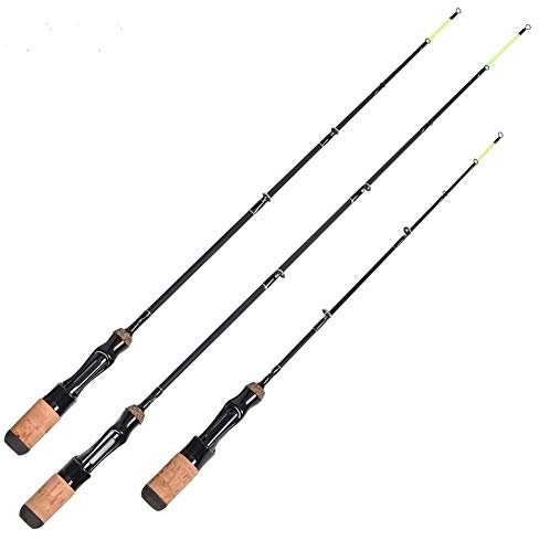 TUANZUN Teleskoprute,Angelrute,Fishing Stipprute Carbon-Angelruten Eisangelrute Kleine Werfen Pole Mini Sea Angel Ice Rod(Red)