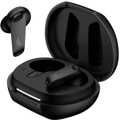 Edifier NeoBuds Plus -48dB Active Noise Cancelling Earbuds, Balanced Armature and 10mm Dynamic Driver, Hi-Res Sound, LHDC, LDAC, AI Clear Calls with 6 Mics, Wireless Charging, Bluetooth 5.4 - Black
