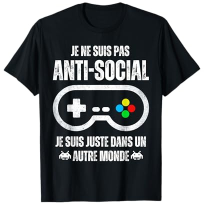 Cadeau homme Gamer Noël Humour Gamer gaming Jeux Vidéo ado T-Shirt