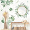 decalmile Wandsticker Palmblatt Blätter Wandtatto Eukalyptus Tropische Blätter Pflanzen Palme Grün Wandaufkleber Schlafzimmer Wohnzimmer Büro Wanddeko