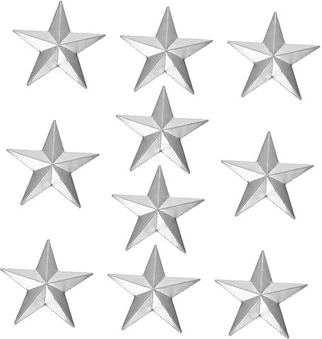 Ciieeo 10stücke Teiliges Fünfzackiger Eisernen Dekosterne Stern Stanzteile Für Basteln Stabile Metallprägung Robust Und Langlebig Für Diy Kunsthandwerk Und Wohnaccessoires