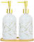 Kitchen Soap Dispenser, Hand and Dish Soap Dispenser Set With Pump Wooden Tray, Countertop Organizer for Kitchen Bathroom