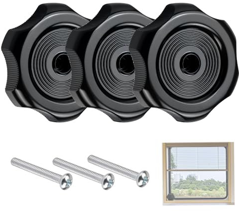 Sostituzione della manopola della finestra del camper, albero da 2,5 cm con diametro di 2-1/4 '' Finestra RV e manopola di ventilazione, Manopola della finestra del camper con vite per hardware della