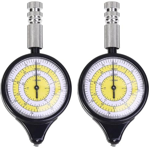 Remingtape 2X Kartenmesser Karte Entfernungsmesser Entfernungsmesser Multifunktionskompass Krümmungsmesser Outdoor Klettern Sport Karte Entfernungsmesser