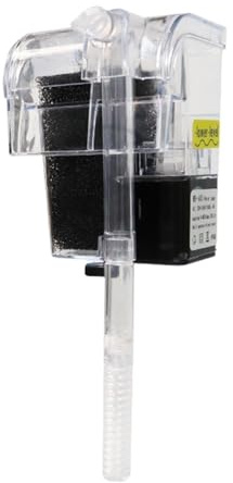 HouseVibe Aquarium Box with Adjustable Overflow Technology and Sponge Filter for Freshwater and Saltwater Aquariums, USB Powered Water Circulation Pump- 8x6.5x10cm