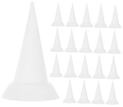 Keramische Feuerfeste Stütznägel für Töpferofen 20 Stück Weiß | Aluminiumoxid, Konische Form 2x1,3x1,3 CM, für Kleine Keramikwaren und Schulwerkstatt