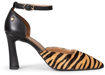 miMaO. Zapatos de Fiesta para Mujer con Pulsera en Piel y Plantilla de Gel. Hecho en España