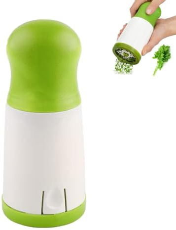 Picadora De Perejil, Molinillo De Hierbas Aromáticas | Utensilios De Cocina Para Verduras Con Cuchillas De Acero Inoxidable, Accesorios De Cocina Para Picar Ajo, Cilantro Y Especia