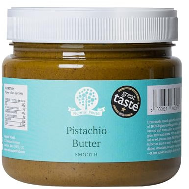 Nutural World - Burro di Pistacchio Liscio (1kg) - Vincitore del Great Taste Awards