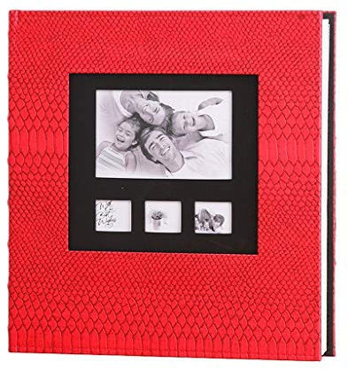 PIAOLING Fotoalbum Leder Cover 6 Zoll Photo Kunststoff-600 Pocket-Großvolumige Leder Familie Kinder Baby-Wachstum Hochzeit Insert Album (Color : D)