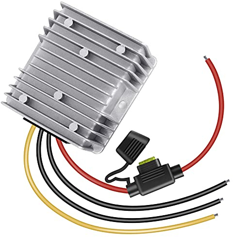 dkplnt 20A 240W 12v Golf Cart 48V 36V to 12V Converter Voltage Regulator Reducer Transformer with Fuse