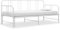 vidaXL Ausziehbett Sofabett Ausziehsofa Bettgestell Tagesbett Schlafsofa Gästebett Bett Metallbett Bettsofa Sofa Couch Weiß Metall 90x200cm