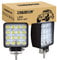 RIGIDON 2 Pcs Auto quad scheinwerfer, 4 Zoll 10cm 48W led flutstrahler, offroad beleuchtung für SUV ATV, Traktor, LKW, 4x4 6000K Weiß led nebelscheinwerfer, led arbeitslicht led arbeitsscheinwerfer