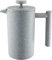 Café Olé CFD Cafetière, 350ml 1 Cup Double Walled Stainless Steel French Press Coffee Maker, Grey Granite Finish, CFD-03GG