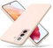 ULAK Liquid Silikon Hülle für Samsung S21, Silikonhülle 3 in 1 Dünne Schutzhülle Bumper Handyhülle Stoßfest Phone Case für Samsung Galaxy S21 6,2 Zoll - Rosa