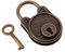 unknows Retro Vorhängeschloss,Antik Style Schloss Mit Schlüssel，Klein Vorhangschloss,Schubladenschloss Für Dekoratives Schließfach,Metall Sicherheitsschloss - Bär/3 * 4.5cm
