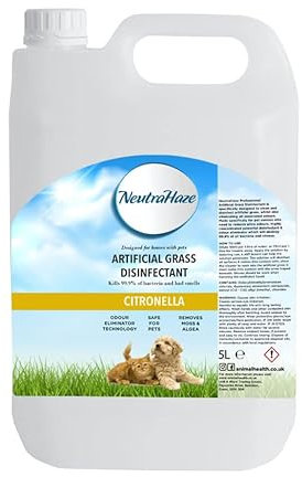 Citronella - NeutraHaze Professional Artificial Grass Cleaner - The Science Of Odour Control (5 Litre)
