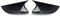 Coque de Miroir latérale de Porte pour Megane 3 MK3 ABS Plastique Chauve-Souris Aile Miroir Couvre Casquettes Rétroviseur Étui Couverture Voiture Accessoires Rearview Mirror Cover Cap