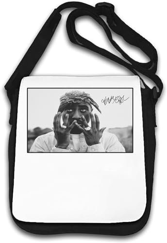 Famous rap artist fingers rings power wealth music bandana Schultertasche Weiß One Size