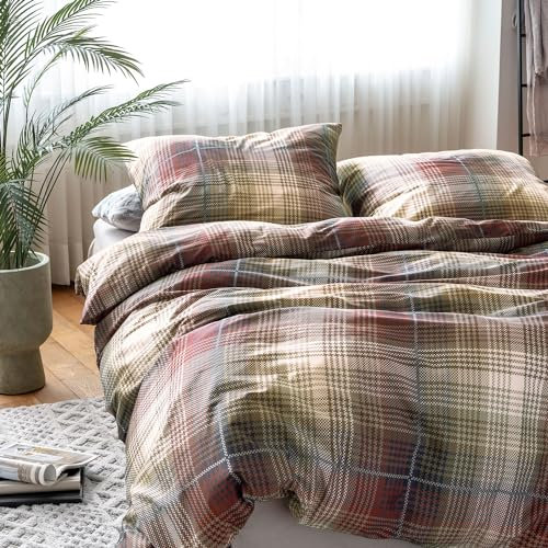 Irisette Mako-Satin Bettwäsche Set Sky 8501-60 rot aus 100% Baumwolle 200x200 cm + 2X 80x80 cm