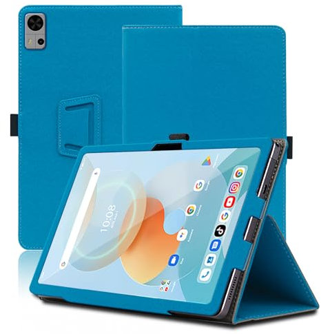 Funda para UMIDIGI G5 Tab, 10.1 Inch, UMIDIGI G5 Tab Tablet Funda, Funda Protectora Plegable con Soporte para Lápiz y Correa para la Muñeca, Protección Total. (Azul Claro)