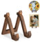 ANBOXIT Tellerständer Holz - Tellerhalter Ständer Es Kann als Display Ständer, Fotoständer, Bilderständer, Schallplatten Halter - 15,2 cm