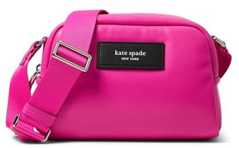 Kate Spade New York Puffed Smooth Leather Small Crossbody, Vivid Snapdragon, One Size