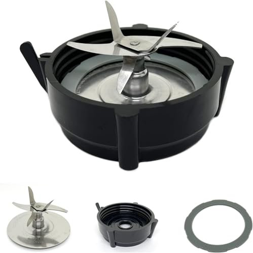 Pro 1200 Blender Blade Stainless Steel Replacement for Oster Pro 1200 Blender Accessory with Jar Base Cap and One Rubber O Ring Gasket for Oster Pro 1200 Blender Replacement Parts