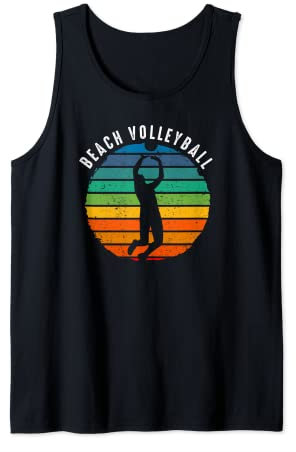 Vintage Beachvolleyball Bekleidung - Beachvolleyball Sunset Tank Top