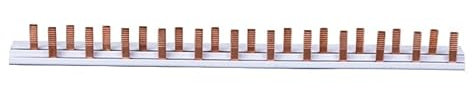 ZOREI Pettine Quadro Elettrico 12 Moduli, Terminale di Collegamento, Pettine 1P+N 40A, Lunga 22.5cm